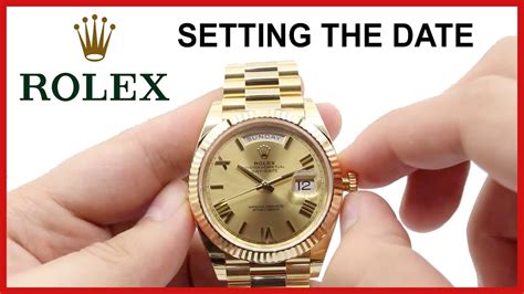 how to adjust a rolex datejust|Rolex setting date and time.